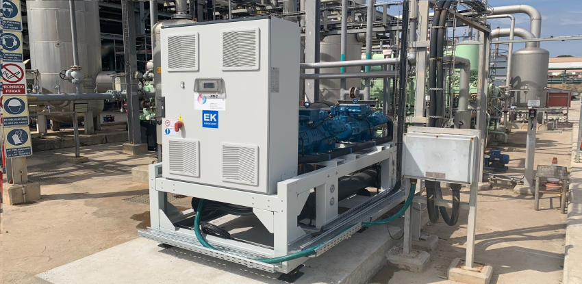 Scopri questa soluzione Euroklimat: refrigeratore acqua-acqua con refrigerante a basso GWP per processi industriali